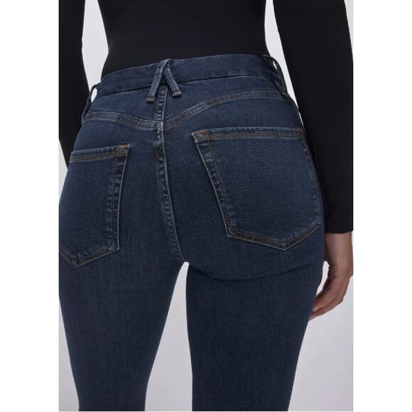 Good American NWT Good Legs Dark Wash Denim Jeans In Blue609 // 0 - Picture 12 of 13